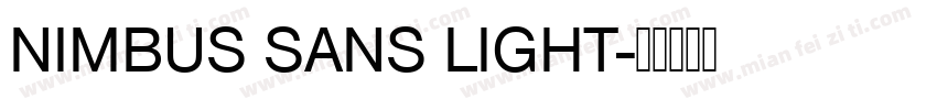 NIMBUS SANS LIGHT字体转换